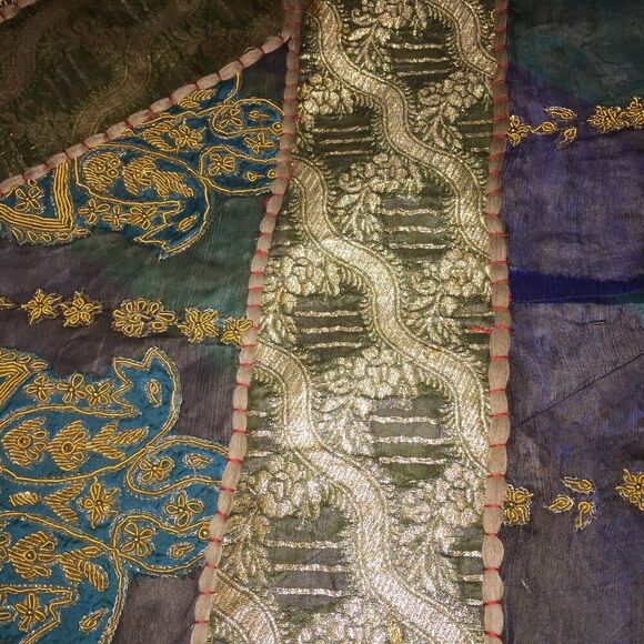 Indian / Indonesian Blanket/ Rug/ Wall ? 92”L x 74” W READ - Picture 9 of 15